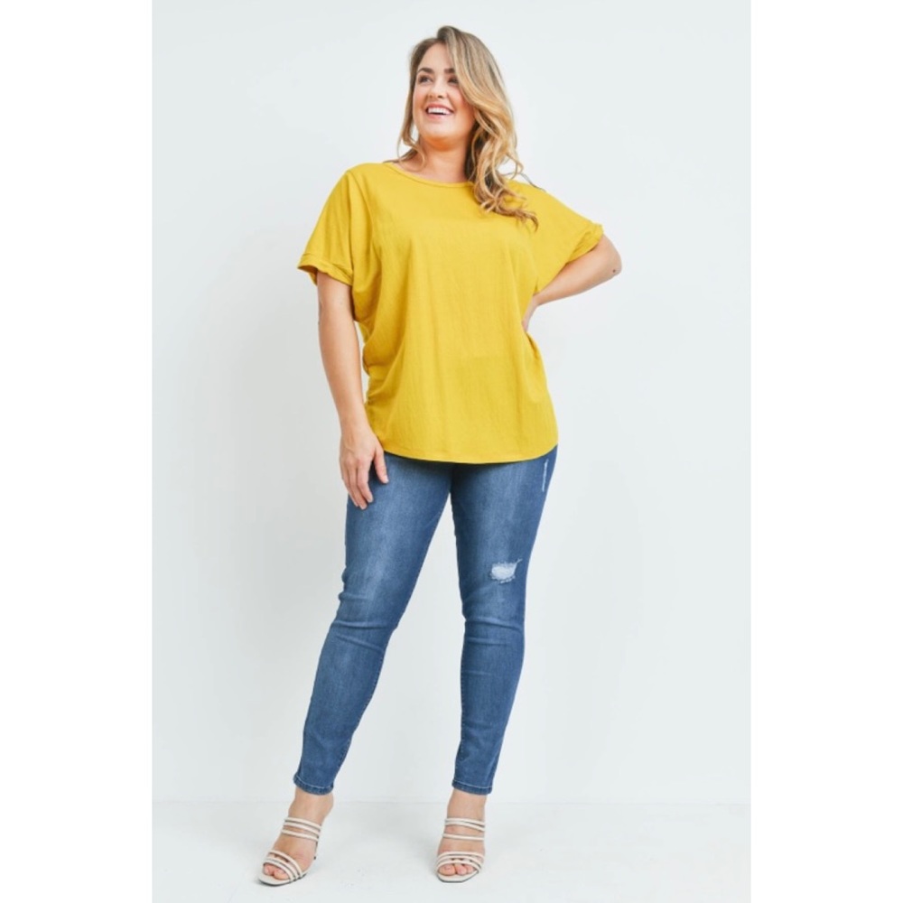 Mustard Plus Size Top